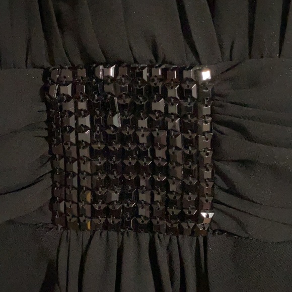 JonesWear Midi Black Cocktail Dress Sz 10 - Picture 5 of 8